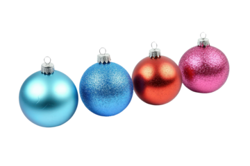 Colorful Christmas border background featuring decorative balls and embellishments set against a white backdrop to enhance holiday spirit and festive atmosphere for seasonal celebrations