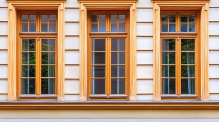 Fototapeta premium Detailed Victorian Window Frame with Baroque Patterns Isolated