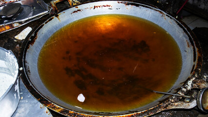 frying tempeh, tempeh is an indonesian traditional food