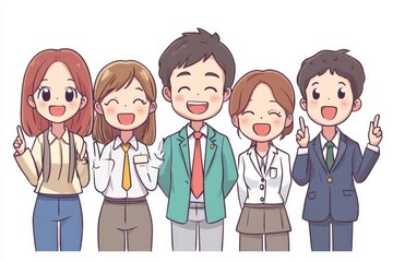 Great job! The boss congratulates the staff for a job well done, Generative AI