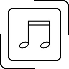 Audio and Video Line Icon