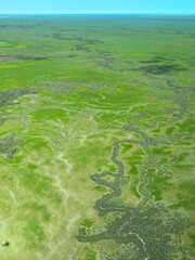 Channel country creeks through the outback
