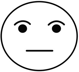 Fototapeta premium poker face vector icon on white background