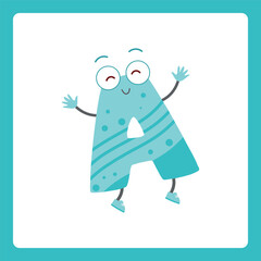 Alphabet shapes A cartoon