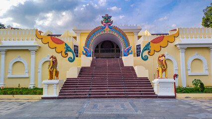 Valluvar Kottam entrance, dedicated to poet Thiruvalluvar, penned Thirukkural 2,000 years ago. 133...
