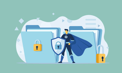 Data Protection Superhero with Locked Folders