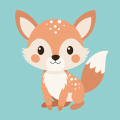 animals fox baby bunny