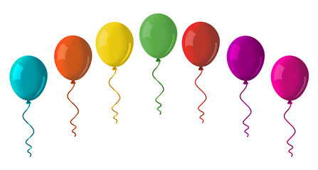 Cure cartoon hand drawn jpeg arch of balloons.