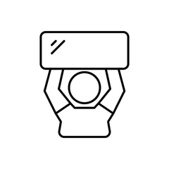 Fan Cheer Icon vector stock illustration