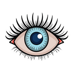 vector illustration of a eye