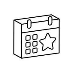 Event Schedule Icon vector stock illustration