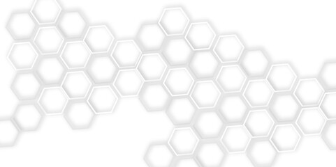  seamless abstract white background with a pattern  of structure technology out line hexagon  creating a modern and minimalist design with clean lines.