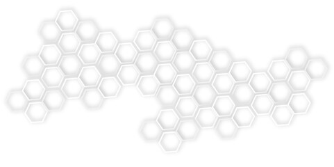  seamless abstract white background with a pattern  of structure technology out line hexagon  creating a modern and minimalist design with clean lines.