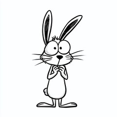 Fototapeta premium Unleash Your Creativity A Powerful Visual Prompt Generator for Imaginative Rabbit Portraits