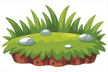 Green Grass Borders Collection Bundle| Green Meadow Nature Elements 