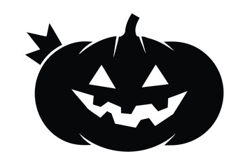 broken jack o lantern vector icon