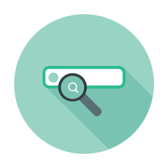 Search Bar Vector Graphic Magnifying Glass Icon Flat Design
