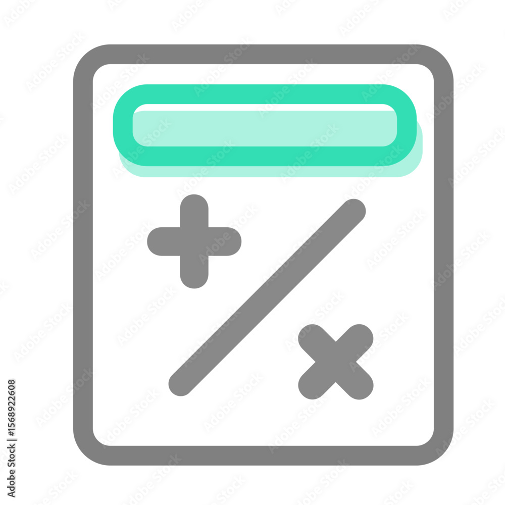 Aufkleber abstract turquoise cloud symbol overlapping an x sign with pixelated retro style