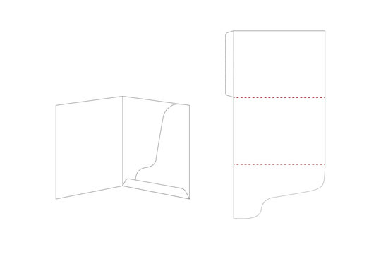 file folder business die cut templates designs 3d mock-up isolated white backgrounds for packaging branding, products compartments unique design, minimalist conceptual holder stationery product office