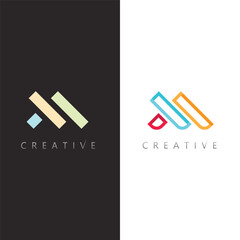 Creative M Initial Logo Design with Elegant Style for Premium Brand Identity
