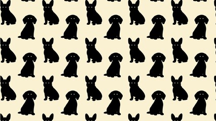 vector silhouettes of animals