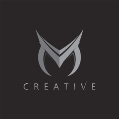 Obraz premium Letter M Logo with Hexagonal Frame for Corporate Business and App Icon