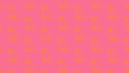 Vector seamless PET CARE pattern 