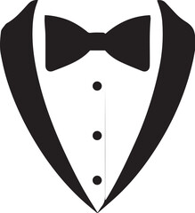 Print Tuxedo with Bow Tie in Heart Shape