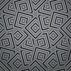 Abstract geometric pattern. A seamless vector background. Gray and black ornament. Graphic modern pattern. Simple lattice graphic design