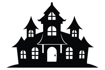 haunted house vector icon
