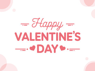 Happy valentines day post background with hearts