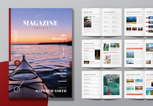 Adventure Travel Magazine  Design Layout