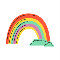 Spring Colorful Rainbow Arch