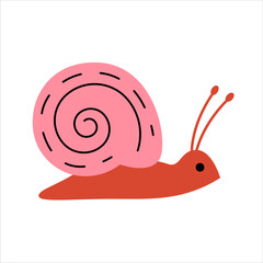 Spring Pink Snail Shell