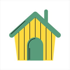 Dog House Vector Illustration