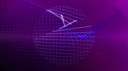 Purple light beams in glowing sphere ideal for sci-fi concepts or abstract designs, perfect for book covers, backgrounds, or digital art. - Powered by Adobe