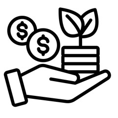 Microloan  Icon Element For Design
