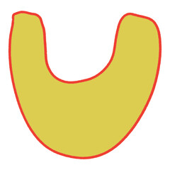 Hand drawn illustration retro background vintage shape