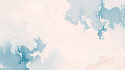 Abstract watercolor marble art background in soft pastel shades of blue