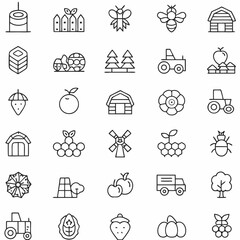 set of icons for christmas