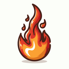 Fiery Flame: Hot and Burning Graphic Design