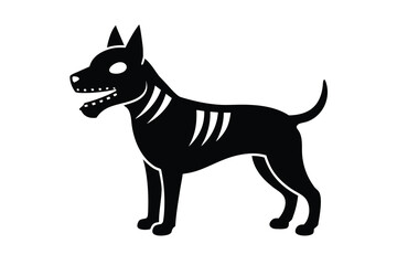 zombie dog vector icon