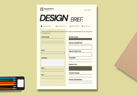 Design Brief Template