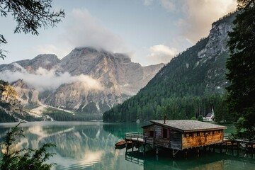 lake in the mountains
