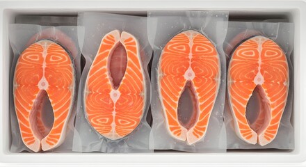 Fresh Salmon Fillets Premium Quality, Vacuum-Sealed for Optimal Freshness