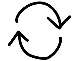 かわいい手書き風矢印イラスト ベクター