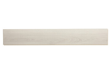 Light wood grain plank flooring material isolated on transparent background