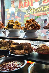 Variety of Padang Dishes on Display