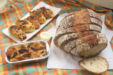 bread with sesame seeds