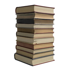 Stack of Old Books Isolated
